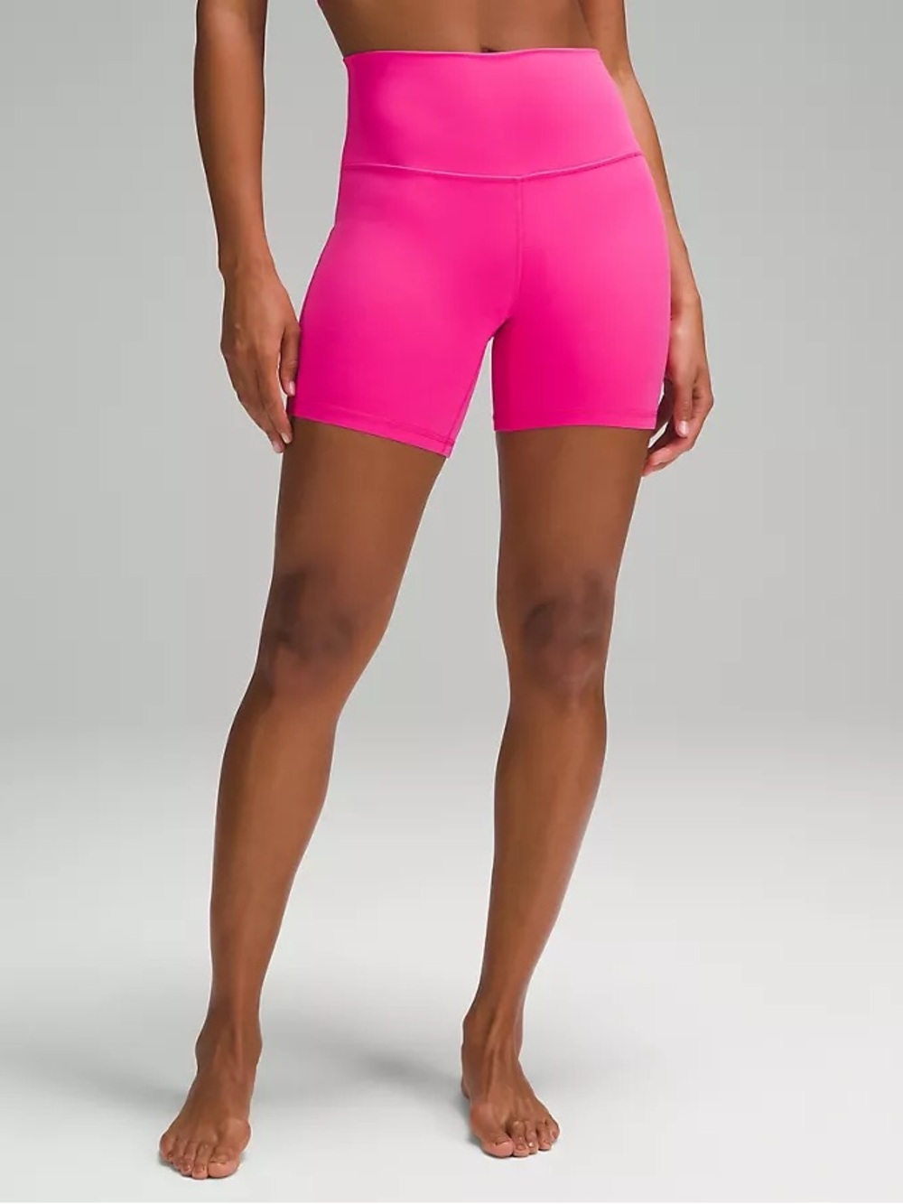 lululemon High-Waist Fuchsia Bike Shorts